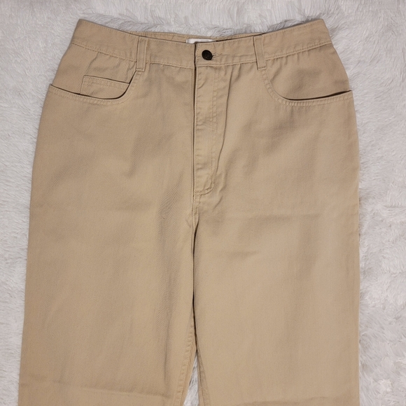 Vintage Talbots Khaki Straight Leg Jeans/Work Pants/Career Pants Size 12 - Picture 3 of 14